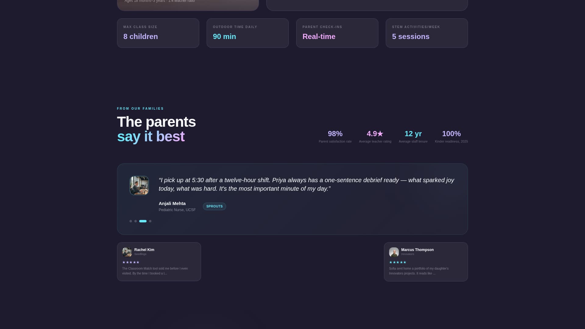Nurture - Innovative Childcare Landing Page Template