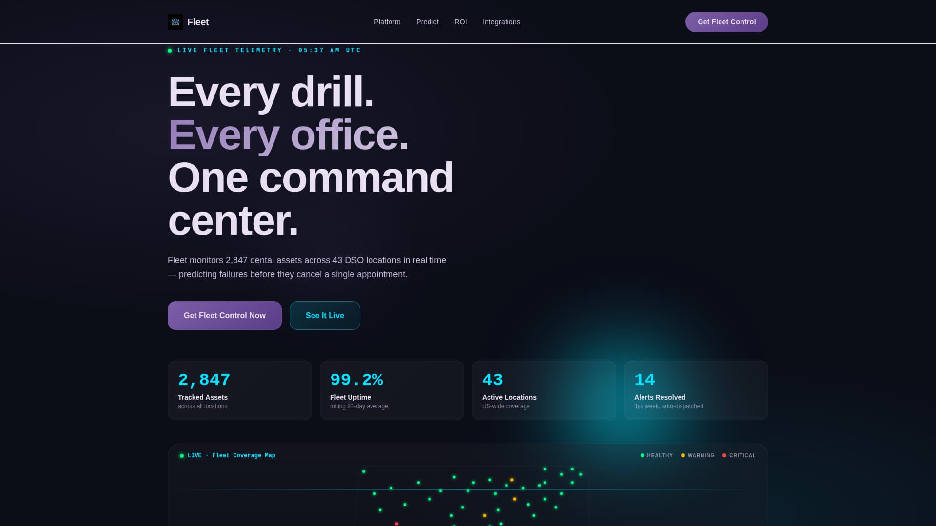 Dental Software Site Maintenance Website Template