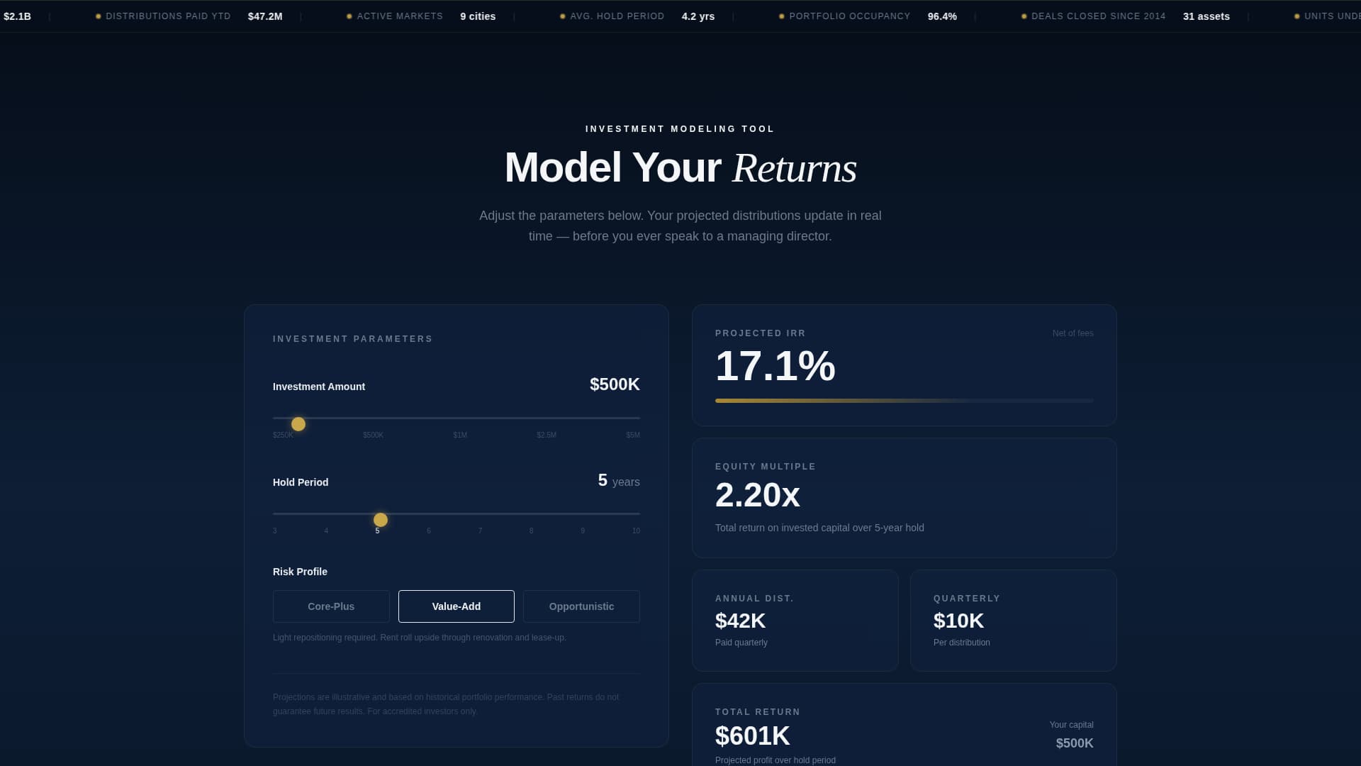 Yield - Precision Highrise Landing Page Template