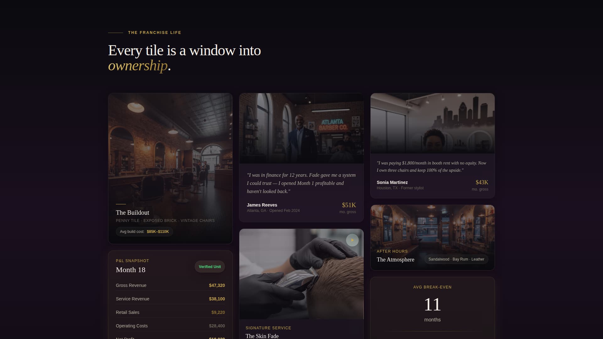 Fade - Turnkey Barbershop Landing Page Template