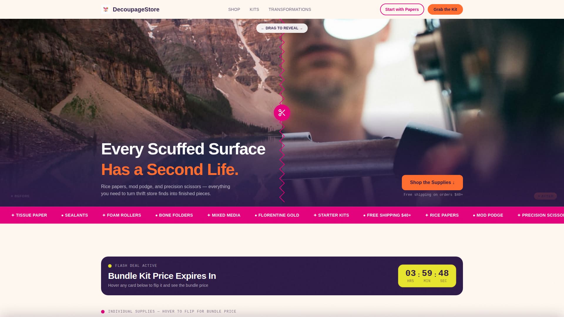 Certified Hobby & Passion Supplies Pre-Launch & Coming Soon Website Template