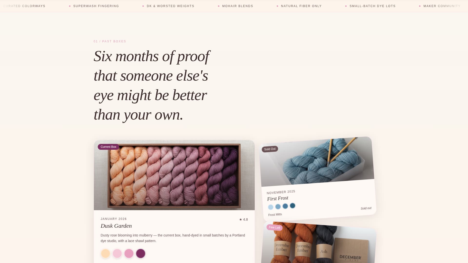 Subscription Box Services Professional Website Template