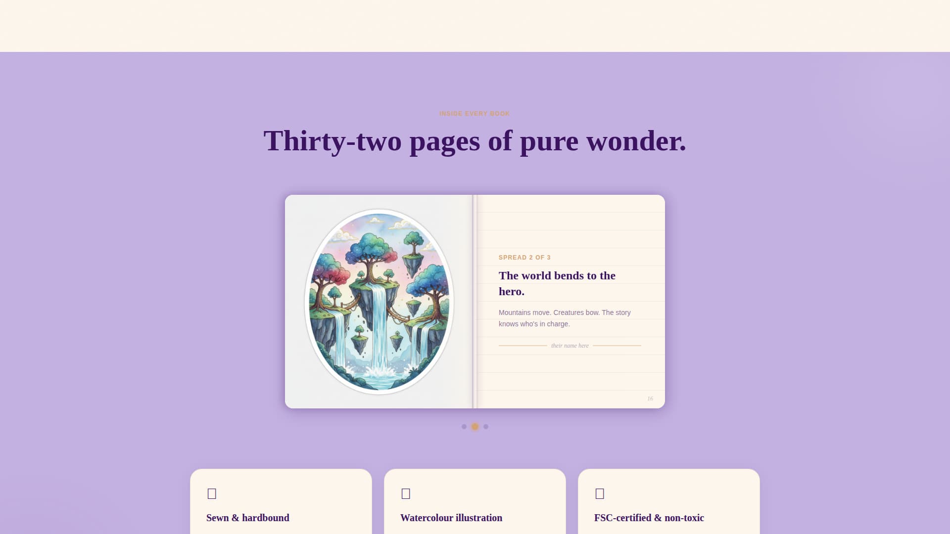Storybook - Enchanting Children's Book Landing Page Template