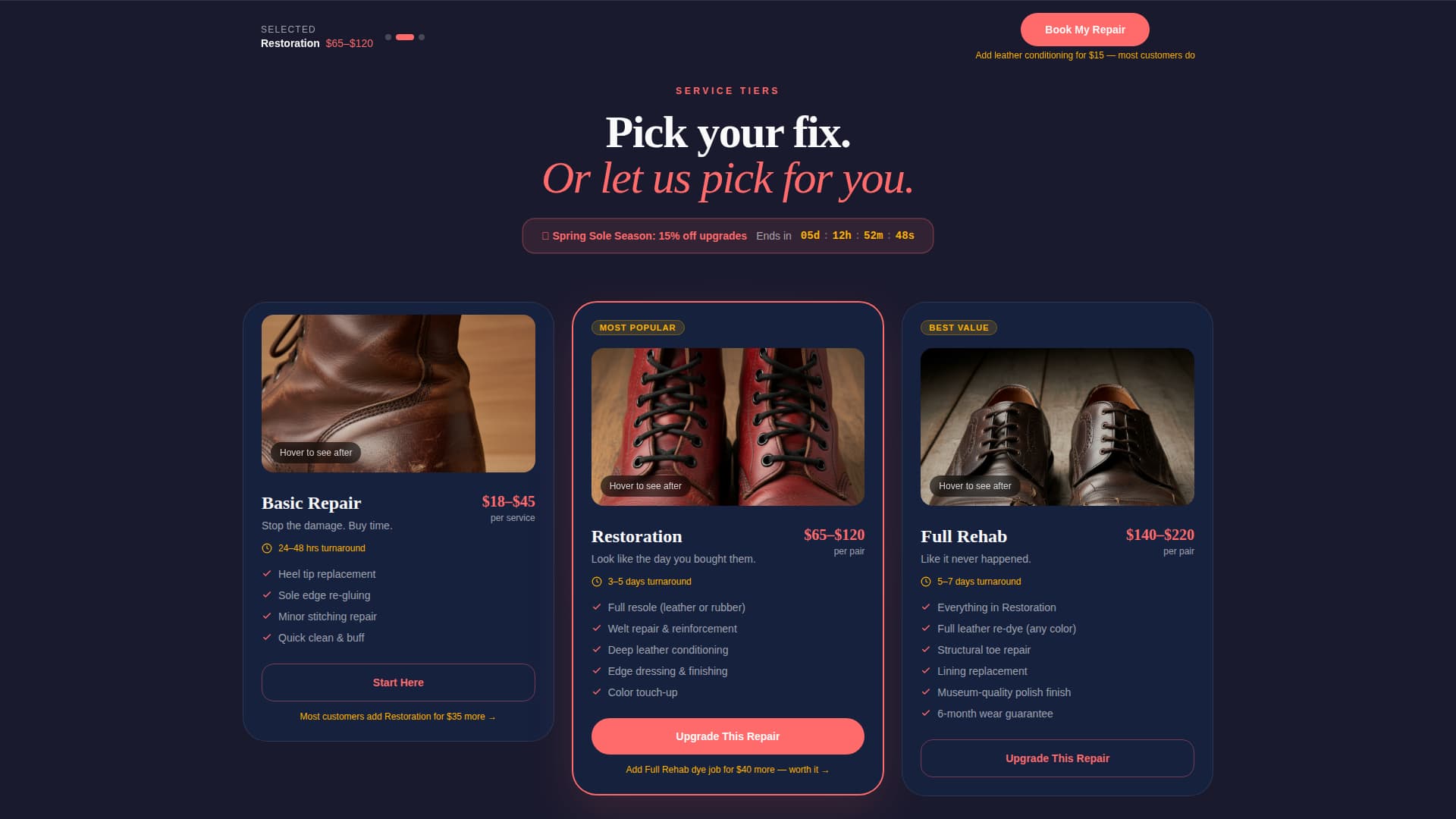 Local Brick & Mortar Business Appointment Booking Website Template