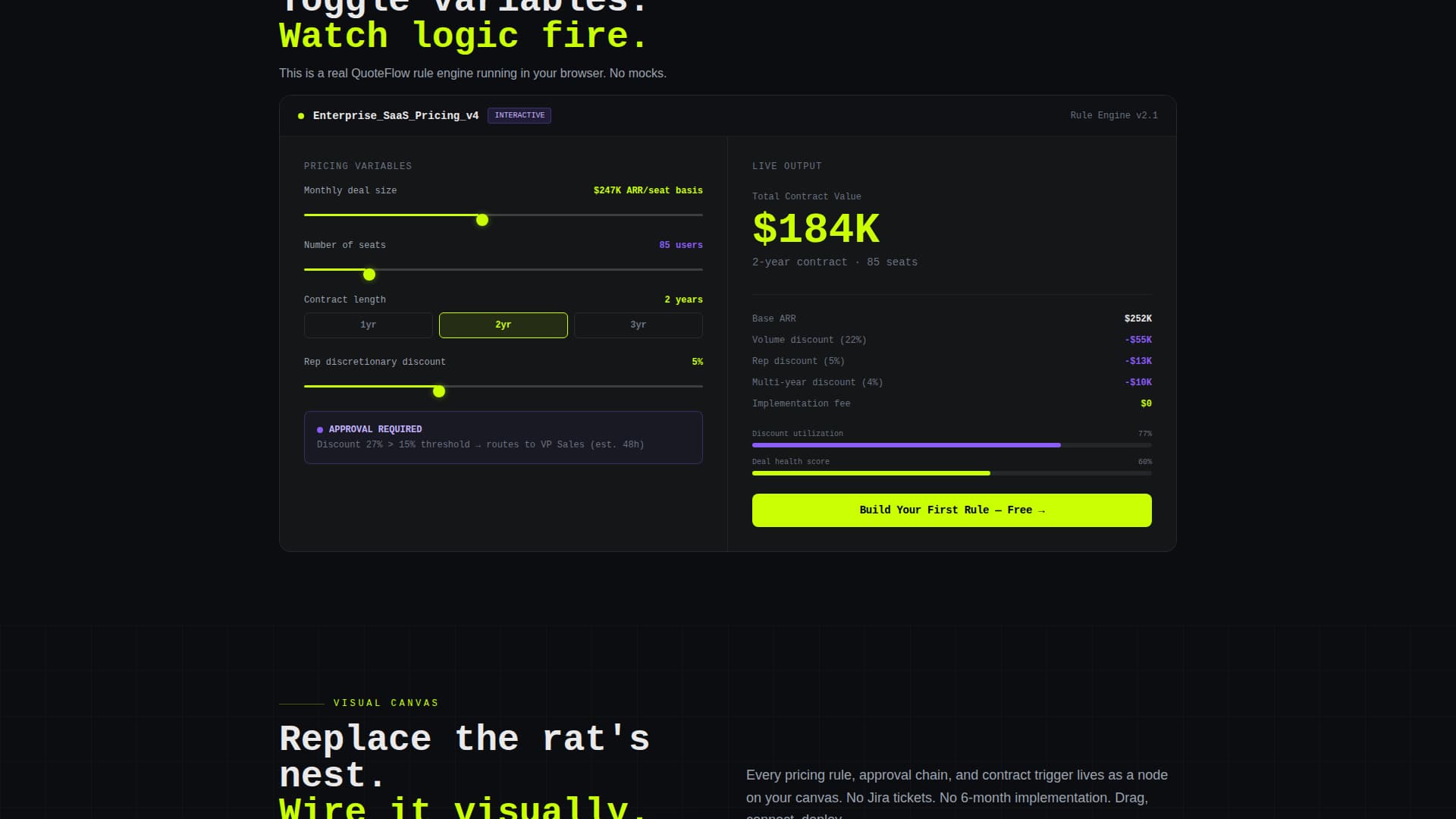 No-Code Enterprise Software Pricing Website Template