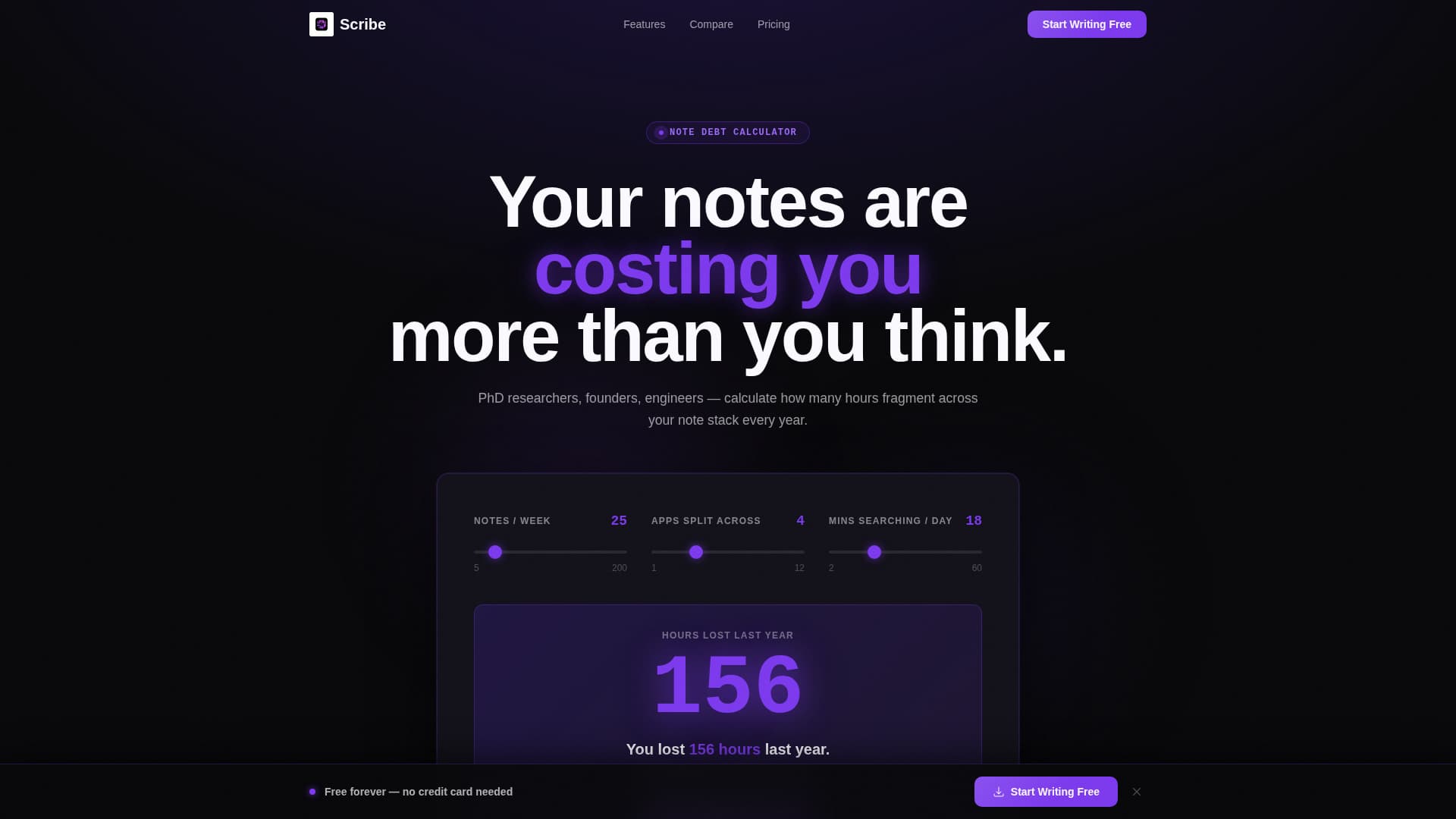 Software & SaaS Cost Estimator Website Template