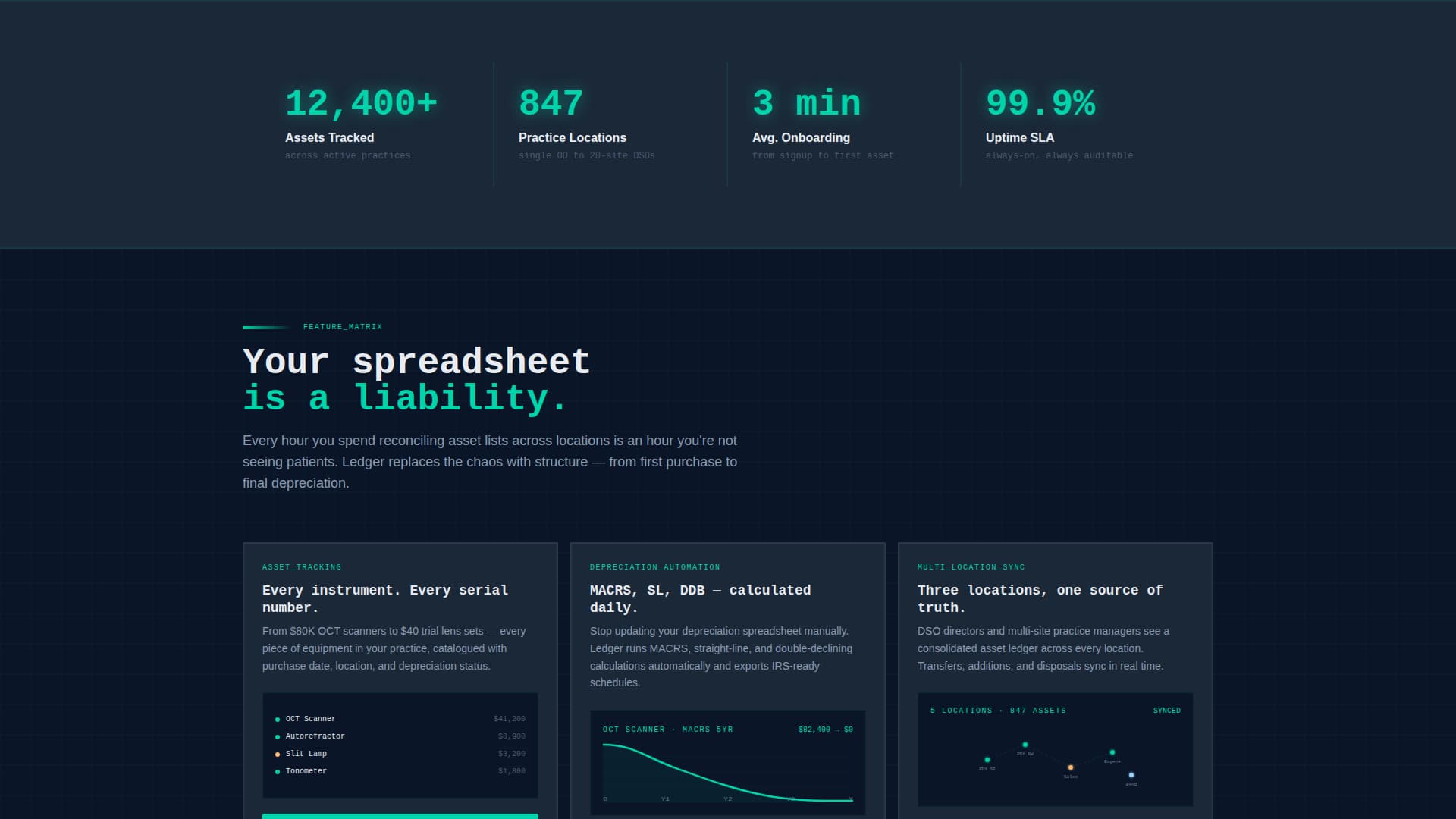 Optometry Software Professional Website Template