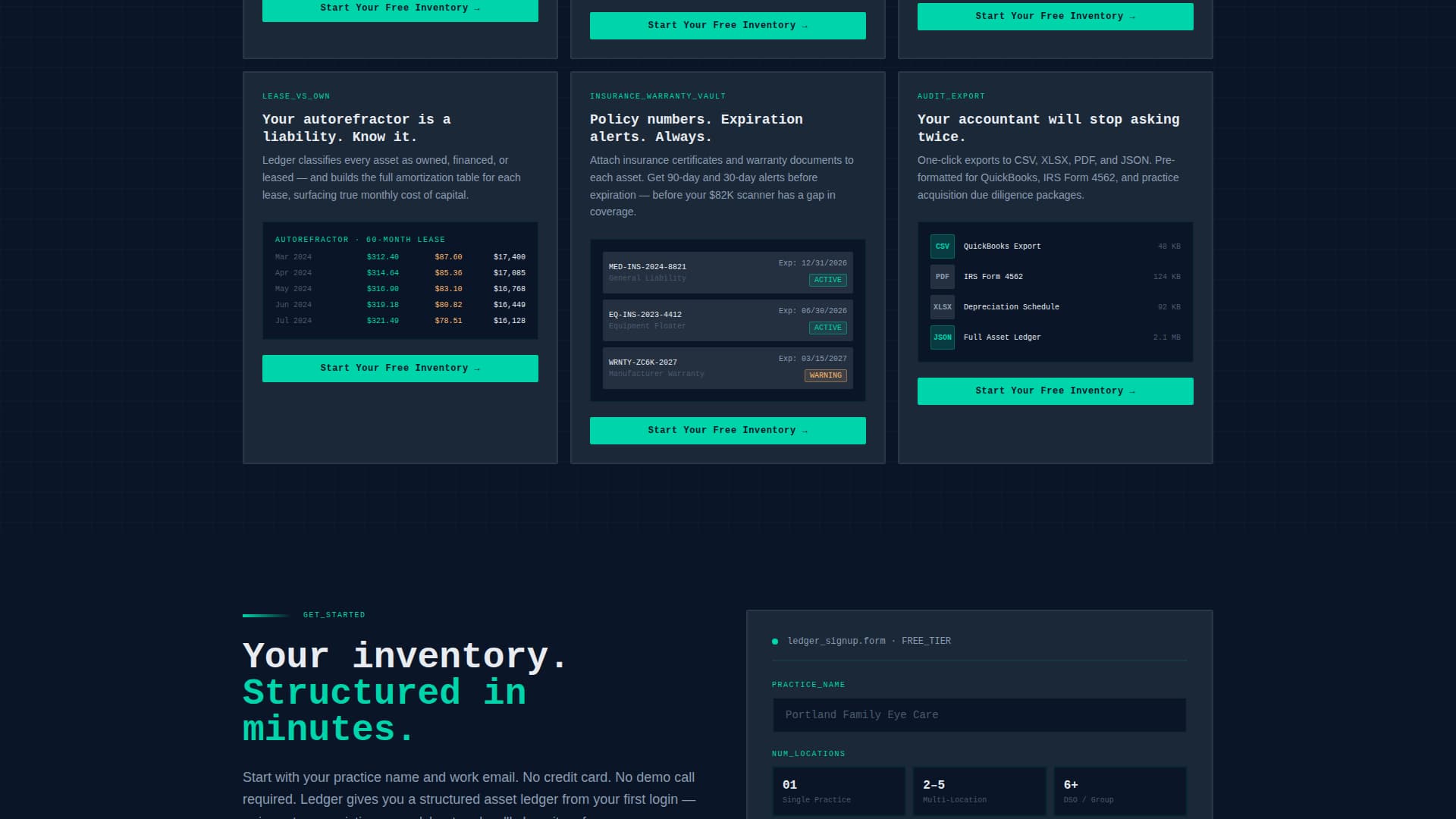 Optometry Software Professional Website Template