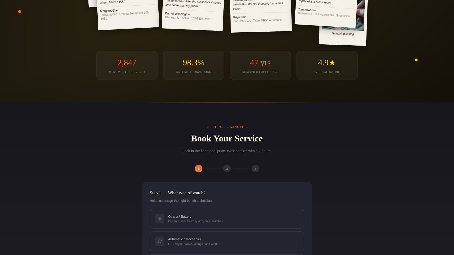 Local Brick & Mortar Business Appointment Booking Website Template