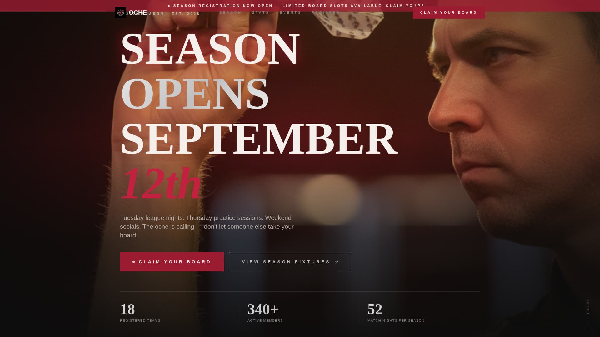 Specialist Darts Professional Website Template