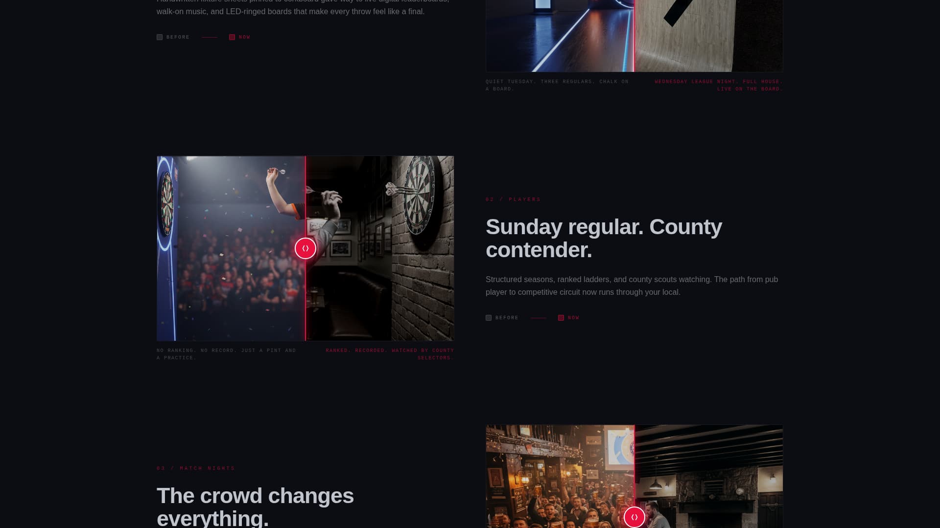 Darts Pre-Launch Website Template