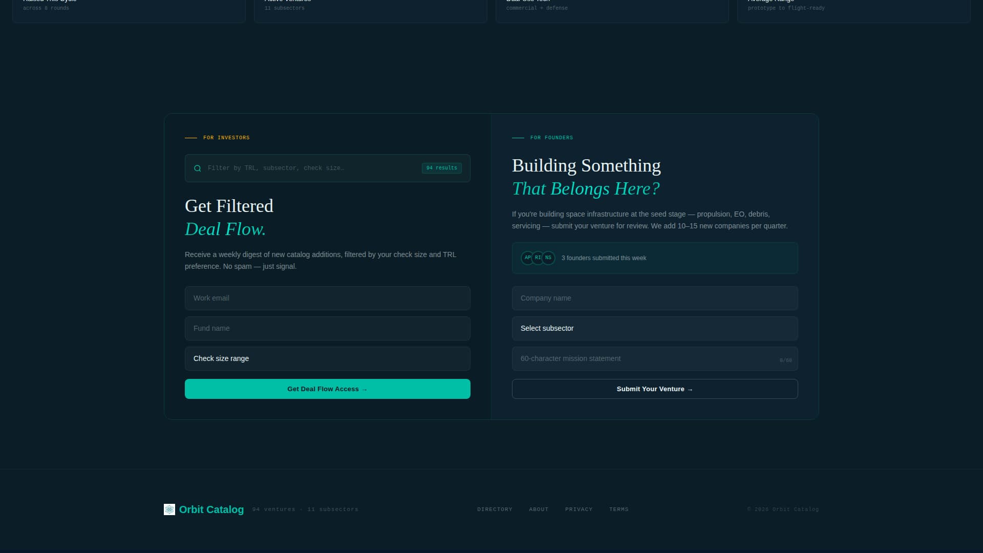SpaceTech Startup Specialist Directory Website Template