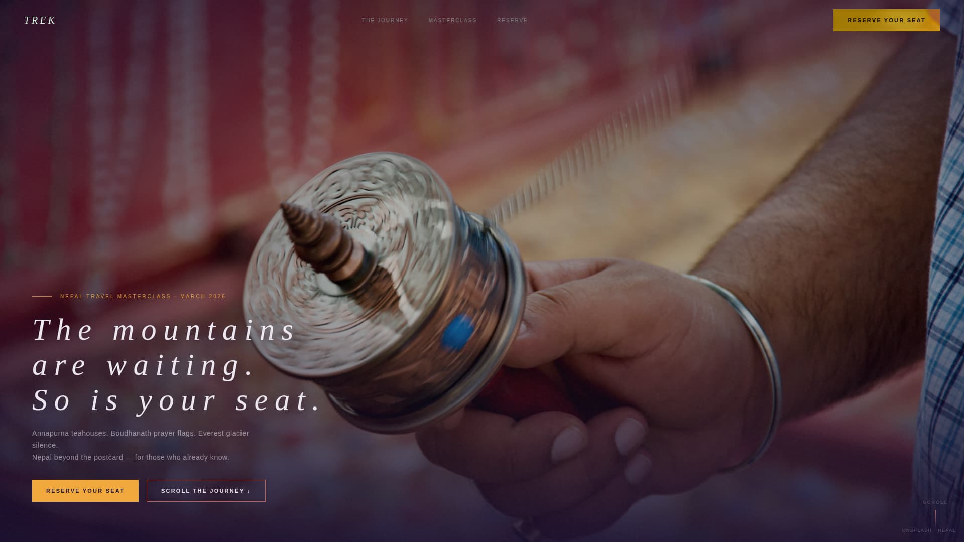 Nepal Travel Professional Website Template