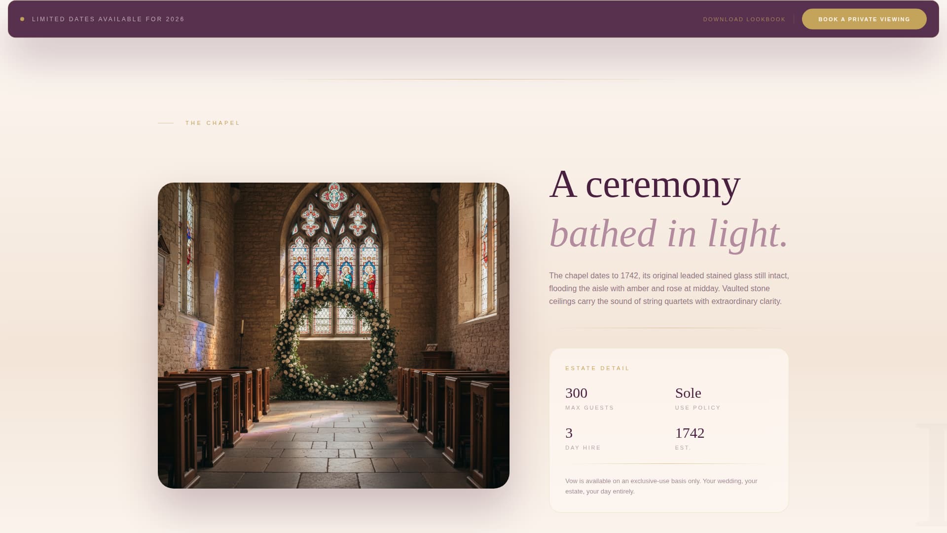 Luxury Wedding Professional Website Template