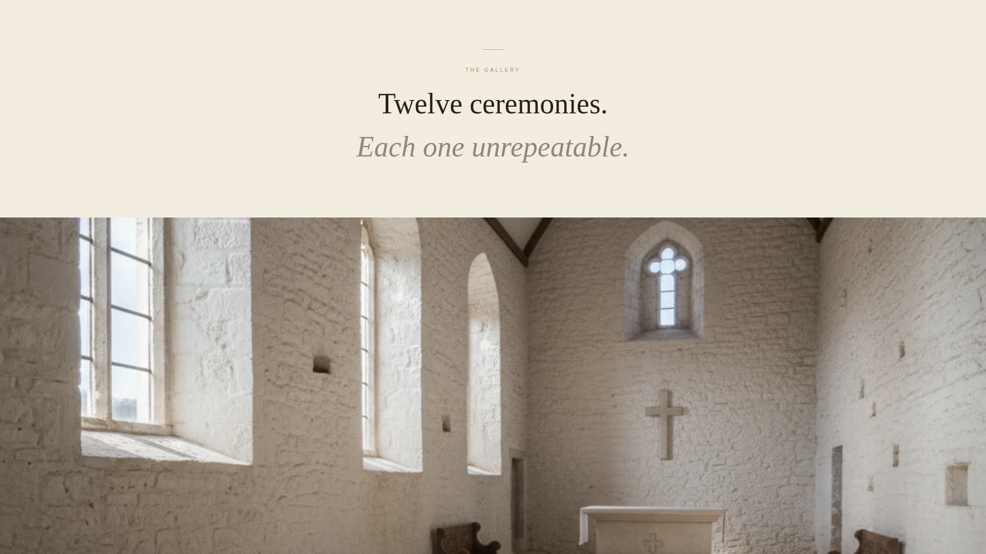 Minimalist Wedding Specialist Booking Website Template