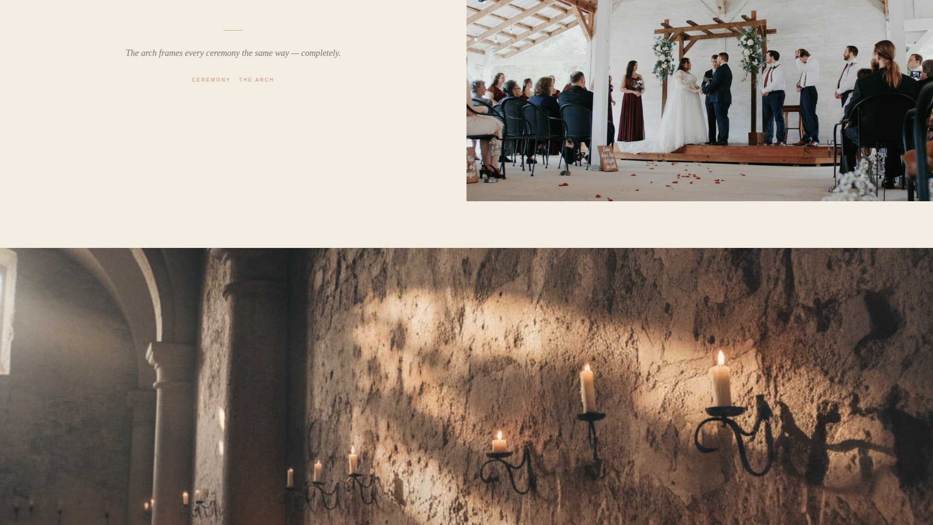 Minimalist Wedding Specialist Booking Website Template