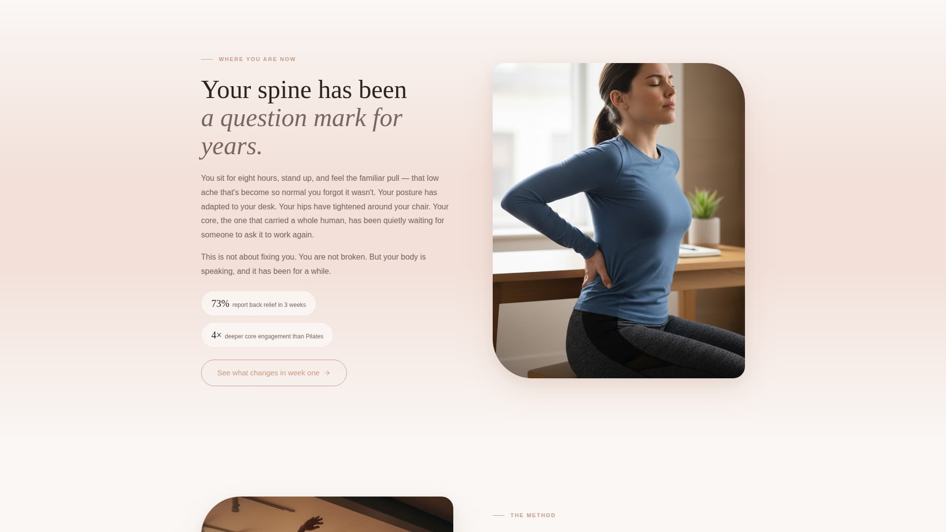 Barre Studio Website Template with Class Booking
