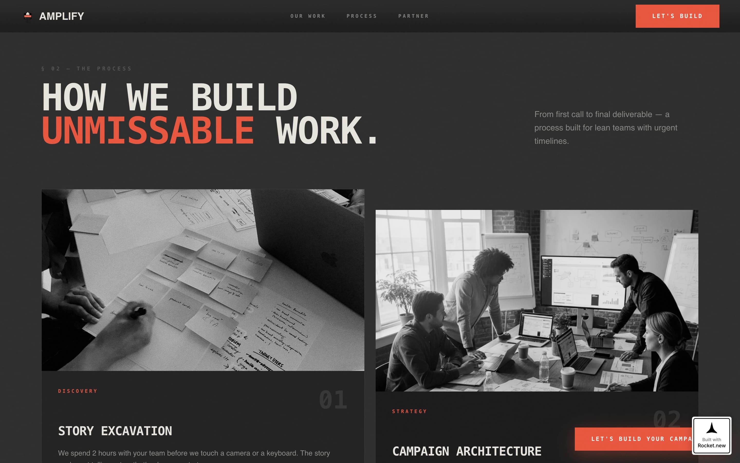 Nonprofit Marketing Agency Bold Landing Page Template
