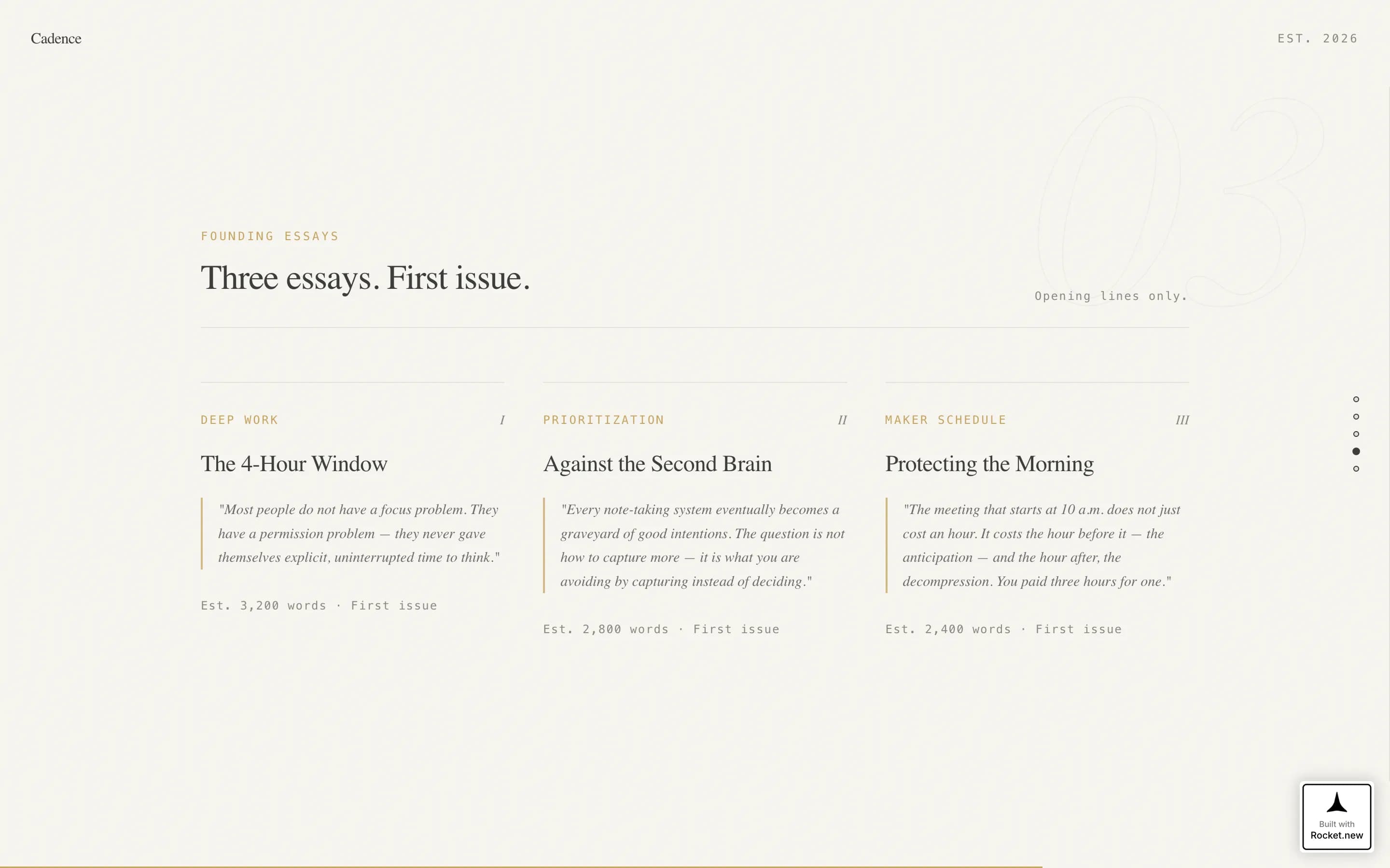 Tempo — Elegant Productivity Hub Landing Page Template