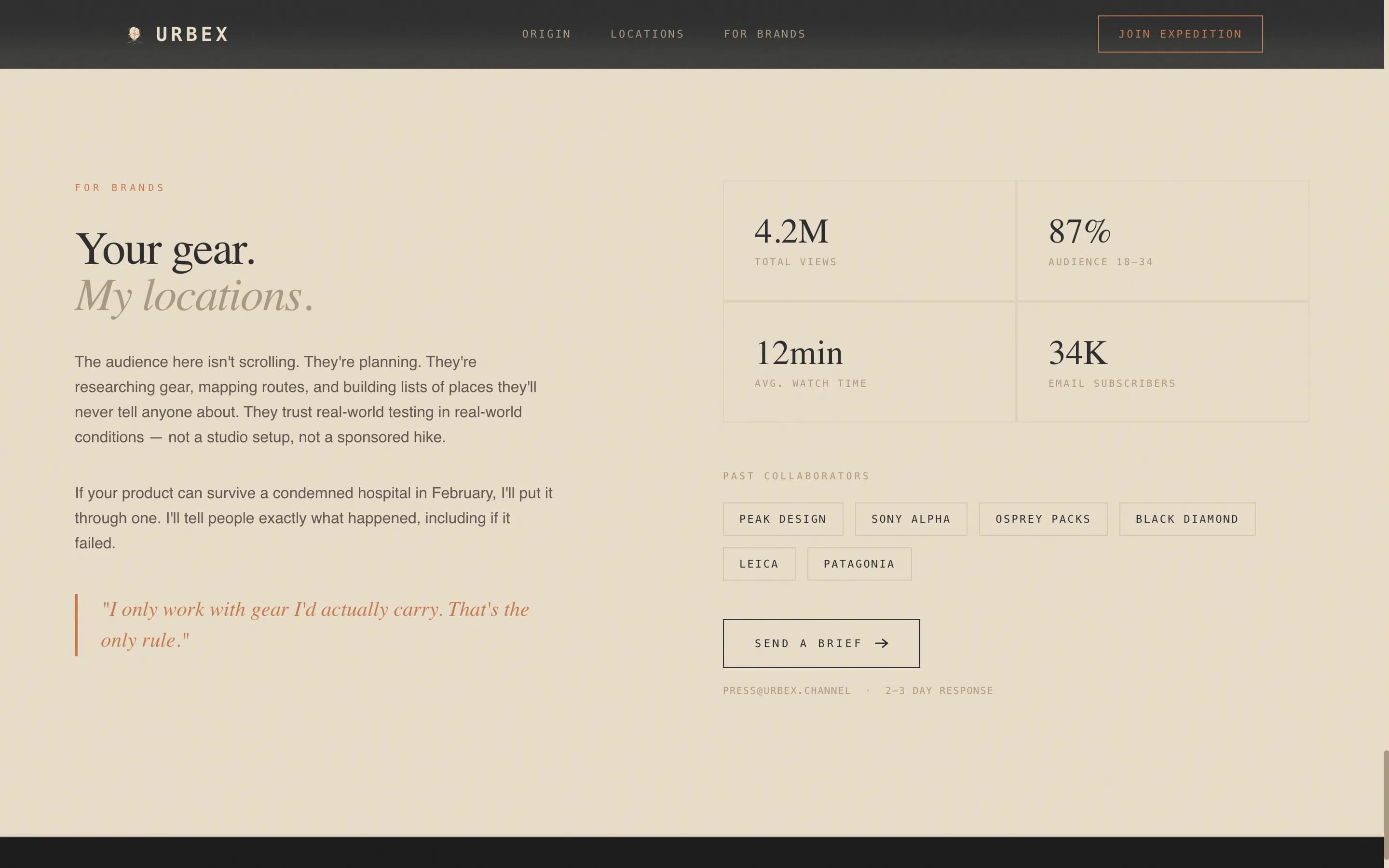 Photography Blog Specialist Blog Website Template